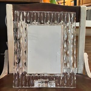 Elegant Clear Glass Photo Frame